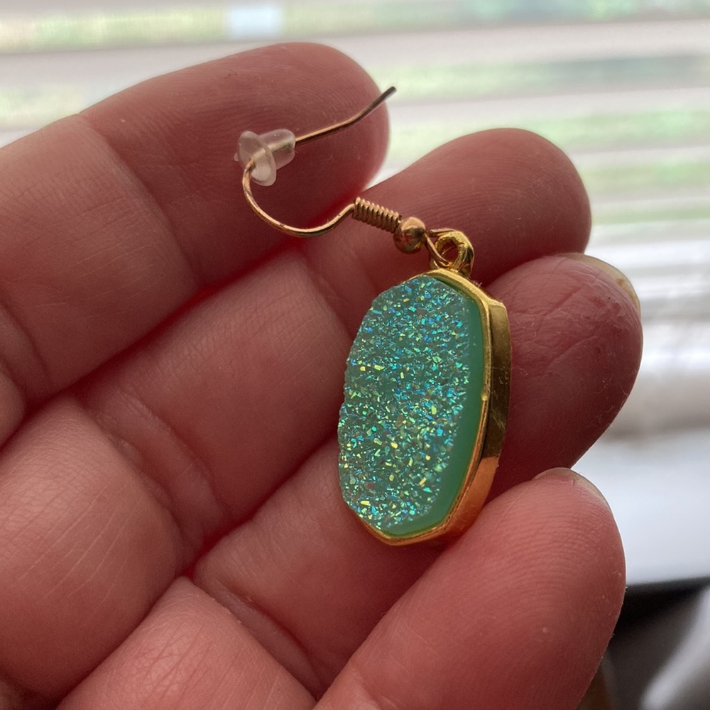 NEW! Druzy type earrings - Picture 1 of 3